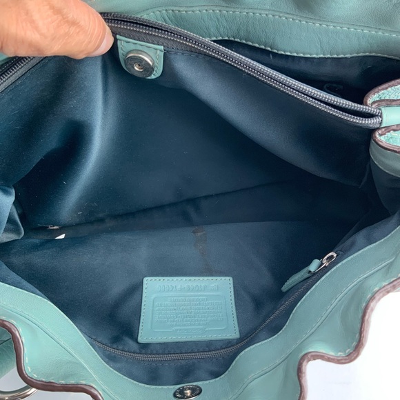 Coach Penelope F14686 light green leathe - Picture 11 of 12